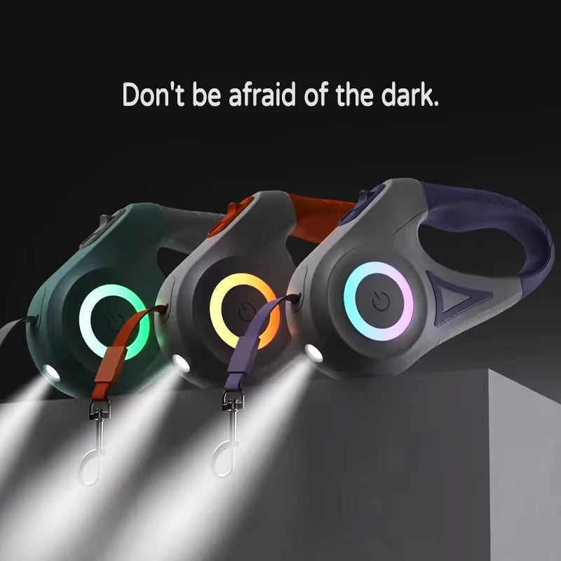 Dog Retractable LED Leash