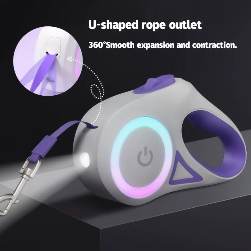 Dog Retractable LED Leash